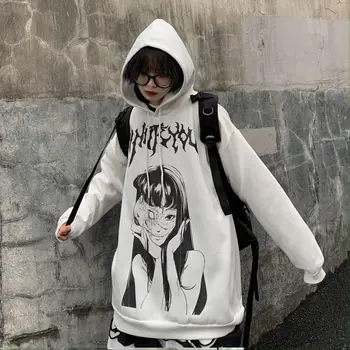 Deeptown Gótikus Anime Melegítőfelső Pláza Gót Őszi Téli Koreai Stílus 2021 Kpop Képregény Harajuku Maximum Rajzfilm Punk Streetwear