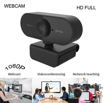 1080P Webkamera HD Kamera számítógép para PC Forgatható Kamerák Élő Adás videohívás Konferencia Működik a Számítógép, Webkamera