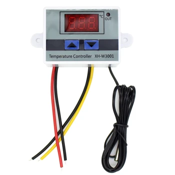 10A AC110-220V Digitális LED Hőmérséklet szabályozó XH-W3001 az Inkubátor Hűtés Fűtés Kapcsoló Termosztát NTC Érzékelő