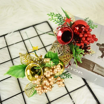 1db Mesterséges Növények Hamis fenyőtoboz Karácsonyi Berry Dekoratív Koszorúk Tartozékok DIY Karácsony karácsonyfa Dekoráció Otthon