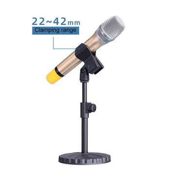 1db Univerzális Mikrofon Klip Shure Mikrofon Jogosultja Kézi Mikrofon Vezeték nélküli/Vezetékes Mikrofon Állvány Tartozék Fekete