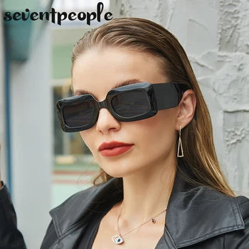 2020 Divat Túlméretezett Tér Napszemüveg Női Luxus Márka Tervezője Trendi, Nagy Templomok Téglalap napszemüvegek Férfi UV400