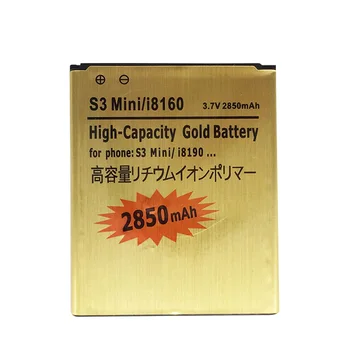 2850mAh EB425161LU i8190 Arany Csere Akkumulátor Samsung Galaxy S3 Mini GT-i8190 i8190 ACE II 2 I8160 S7562