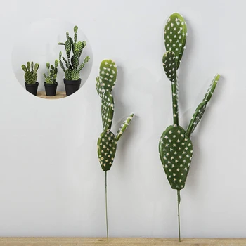 32cm 40cm Trópusi Mesterséges Szukkulens Növények Hamis Kaktusz Nélkül Pot lakberendezés Élénk Néz ki, Reális Kerti Növények Dekoráció