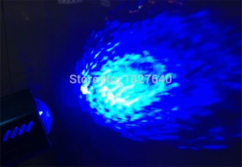 3W Mini Led-es Színpadi Világítás Kék Víz Hullám Hatása Rapple Projektor házimozi Show Disco Dj Party Music Studio Fény