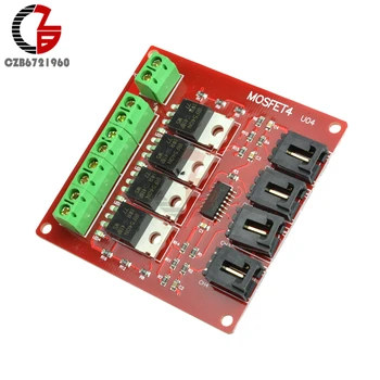 4 Csatorna 4 Útvonal MOSFET Gombot IRF540 V2.0+ MOSFET Kapcsoló Modul az Arduino Motor Vezető Világítás Dimmer Tápegység