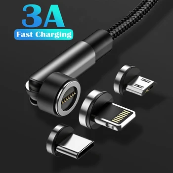 540 Egyetemes Adatok vonal Mágneses Kábel-Gyors Töltés Mágnes Töltő USB-C Kábel, Mobil Telefon, Kábel iPhone xiaomi Android