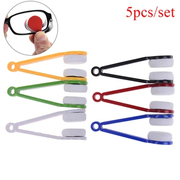 5PC/set Szemüveg Tisztító Kefe, Mikroszálas, Tiszta Ecsettel Mini Nap Szemüveg Szemüveg Tisztító Kefe, Tisztító Eszköz Szemüveg