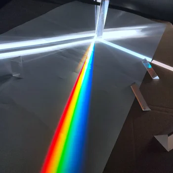 6 Inch / 150mm Optikai Háromszög alakú Prizma Tripla Prizma Hatások Fény, Spektrum