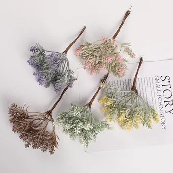 6 darab Mesterséges növények lakberendezési kiegészítők, Esküvői Bonsai szép Cserepes DIY növények Belső szépítés Candy doboz