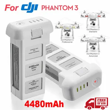 A drón az Akkumulátor DJI fantom 3 Szakmai/3/Standard/Speciális 15.2 V 4480mAh LiPo 4S Intelligens Akkumulátor 23 perc