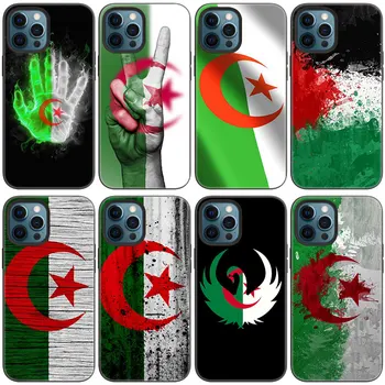 Algéria algériai Telefon tok Apple iPhone 13 12 Mini 11 Pro Max 7 8 XR X XS MAX 6 6 7 8 Plusz 5 5S SE 2020-ig, Fekete, Puha Borító