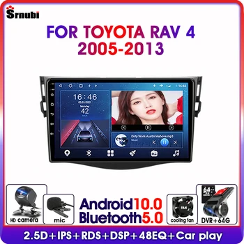 Android 10.0 2 Din IPS autórádió Toyota RAV4 2005-2013 RDS DSP 48EQ GPS navigációs multimédia lejátszó 4G nettó WIFI FM AM