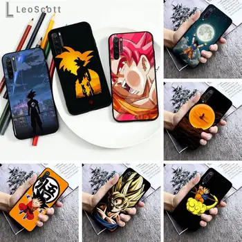 Anime Dragon-Ball Son Goku Telefon Esetében A Xiaomi Redmi megjegyzés 7 8 9 pro 8 TONNA 9S Mi Megjegyzés 10 Lite pro Puha TPU Szilikon Fekete Borító
