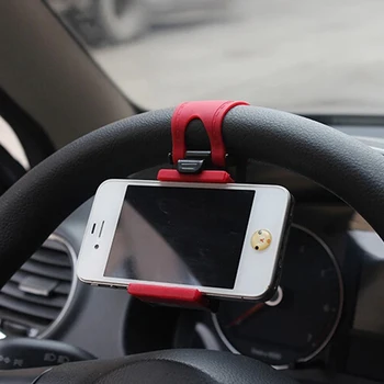 Autó Kormánykerék Telefon Klip tartó tartó Univerzális Motor Automatikus GPS Kamera Állvány Tartó iPhone Samsung