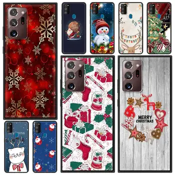 Boldog Karácsonyt Hóember Szilikon Telefon tok Samsung Galaxy Note 20 Ultra 10 Lite 8 9 Plusz 5G S21 a51-es A12 A21s S20 FE Borító