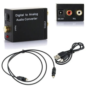 Digitális zu Analóg Audio Konverter Digitális Optikai CoaxCoaxialToslink zu Analóg RCA L/R Audio Átalakító Adapter Verstärker1set