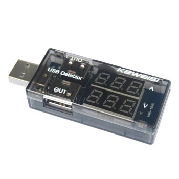 Dual USB-Jelenlegi Feszültség Teszter Érzékelő, Mérő Akkumulátor Digitális Voltmérő Árammérő Kapacitás Monitor Észlelési Analyzer