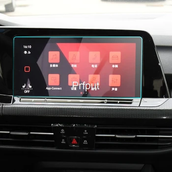Edzett Üveg Képernyő Védő Fólia Volkawagen VW Golf 8 2021 autórádió GPS Navigációs Képernyő Fedél