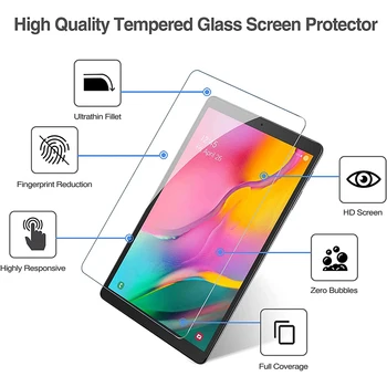 Edzett Üveg Samsung Galaxy Tab EGY 10.1 2019 SM-T510 SM-T515 Teljes Borító Képernyő Védő
