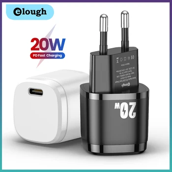 Elough Quick Charge 4.0 3.0 QC PD Töltő 20W USB C Típusú Gyors Töltés iPhone 13 12 Pro Max XS 8 Xiaomi USB-C PD Töltő