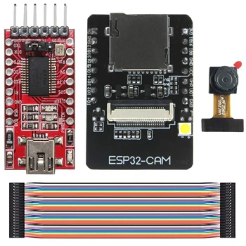 Esp32-Cam Kamera Wifi + Bluetooth Modul 4M Psram Dual Core 32-Bit Cpu Fejlesztési Tanács Ov2640 2Mp Kamera Modul + 8Dbi Wireles