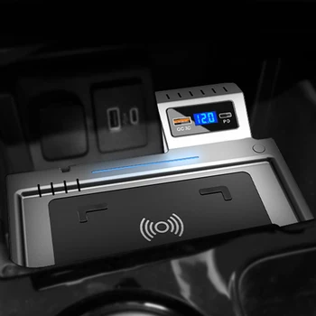 Ford Explorer 2020 2021 autó vezeték nélküli töltő QI telefon töltő 15w gyors töltés az esetben telefon tulajdonosa kiegészítők az iPhone 8