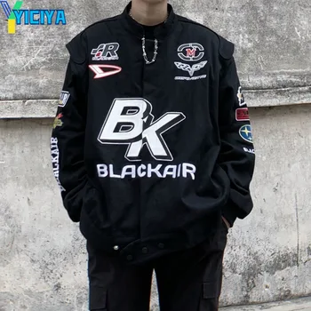 Főiskolai Kabátok Baseball Bomber Kabát Női Hip-Hop Harajuku Csont Levelet Patchwork Bőr Kabátok Streetwear Férfi Unisex