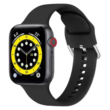 Gumi watchband apple nézni sorozat se 6 5 4 3 szilikon karkötő smartwatch correa 38mm 42mm apple nézni zenekar 44mm 40mm