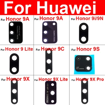 Hátsó Hátsó Kamera Üveg Lencse Huawei Honor 9 9i 9N 9S 9C 9A 9 9 X Lite Pro Kamera Üveg Lencse Üveg + Matrica Csere-Javítás