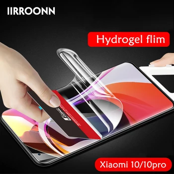 IIRROONN Hidrogél Fólia képernyővédő fólia A Xiaomi Mi 10 Pro 9 9T SE 8 Lite teljes borító Hidrogél Film Xiaomi megjegyzés 10 Pro lite