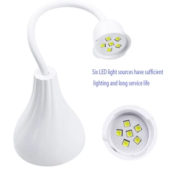 Japán LED Lámpa Köröm UV Lámpa, Fényterápia Lámpa Manikűr, Gél Köröm Szárító Száradó Körömlakk Lámpa, USB-Töltés, Manikűr Szerszámok
