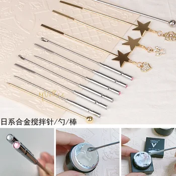 Japán stílusú nail shop ellátás kiváló minőségű alufelni köröm keverjük stick fényterápia ragasztó dombornyomás stick eszköz, fúró