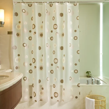 Külön Geometriai zuhanyfüggöny Átlátszó Csík Mosható, Zuhany Függöny Sűrűsödik PEVA Rideau De Köcsög Fürdő Dekoráció