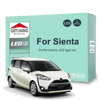 LED Lámpa Izzó Készlet Toyota Sienta 2003-2016 2017 2018 2019 2020 2021 Autó LED Dóm Térkép Olvasás Csomagtartóban Lámpa Canbus 100%