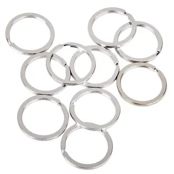 Lapos Gyűrűk Keychains 2 mm x 30 mm, 100 db