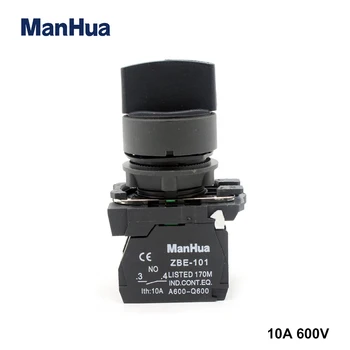 ManHua XB5-AD21 2 helyezze el a rotary switch gombot választókapcsoló 1NO