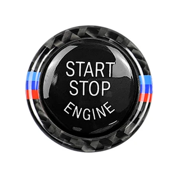 Matrica Takarja Trim Autó Stílus Kiegészítők, Motor Start-Stop Gomb helyezze fel a Fedelet, Trim Matrica BMW E90 E92 E93 320i