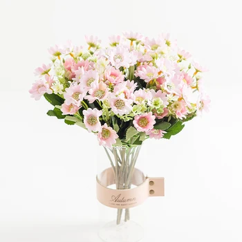 Mesterséges Virágokat Selyem Daisy Csokor Vázákat lakberendezési Kiegészítők, Esküvői Dekorációs Clearance Karácsonyi Napraforgó