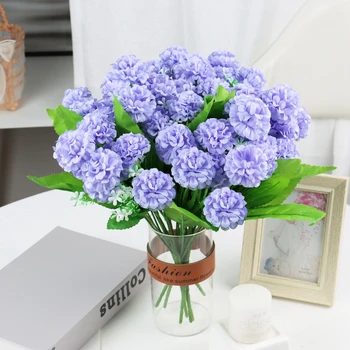 Mesterséges Virágokat Selyem Hortenzia Szár 35cm Home Office Fél Decor Rendelkezések Esküvői asztali Dekoráció Dekoráció Növények