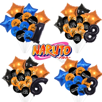 Narutos Birthady Lufi Meghatározott Dekoráció Gyerek Anime Ábra Party Kellékek Star Digitális Latex Film: A Rajzfilm Világszerte Dekoráció Ajándék