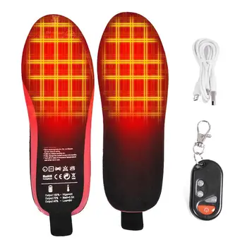 Okos Távoli Fűtés Talpbetét Télen USB-s Lítium Akkumulátor Töltés Elektromos Fűtés Talpbetét Cutable Láb Melegebb LED Kijelző