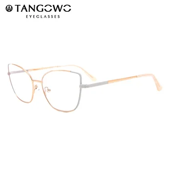 TANGOWO Üzembe Splicing Szemüveg Keret Nők Tervező Szép Vintage Rövidlátás Optikai Szemüveg 2022 Kényelem, Fény, Látvány YJ0185