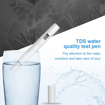 TDS Mérő Digitális Víz Tesztelő Digitális Toll Hordozható Mérő Digitális Szűrő Mérési vízminőség Tisztasága Teszter 0-9999 PPM