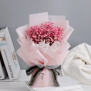 Természetes Tartósított Virágok Gypsophila Paniculata Baba Levegőt, Virág Csokrok, Esküvői Ünnepi csokrot Valentin Napi Ajándék