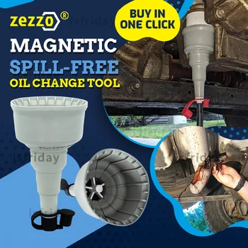 Zezzo® Mágneses Spill-Ingyenes olajcsere Eszközök Rugalmas TPU Autó Olaj Csere Szűrő, Tölcsér, szivárgásmentes Őr Csere Hajó