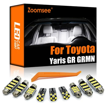 Zoomsee 11Pcs Belső LED-es Toyota Yaris GR GRMN 2017+ Canbus Jármű Izzó Beltéri Dome Térkép Olvasás Csomagtartóban Fény Auto Lámpa Készlet