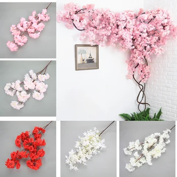 cseresznyevirág fa Mesterséges Flowers120cm Selyem Magas szimuláció Esküvői lakberendezés őszi dekorációk, Gyár Közvetlen Értékesítés