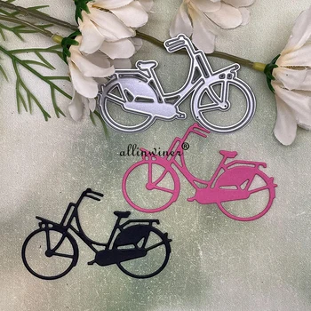 Új Kerékpár dekoráció fémforgácsolási Meghal Stencil Meghalni Vágott DIY Scrapbooking Album Papír Kártya Dombornyomás