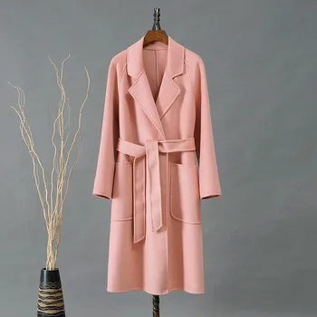 ŐSZI/TÉLI 2021 új kétoldalas kasmír kabát, női hosszú bő kabát